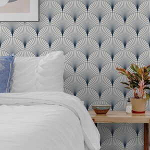 Ocean Scallop Wallpaper: Removable Peel and Stick Coastal Decor