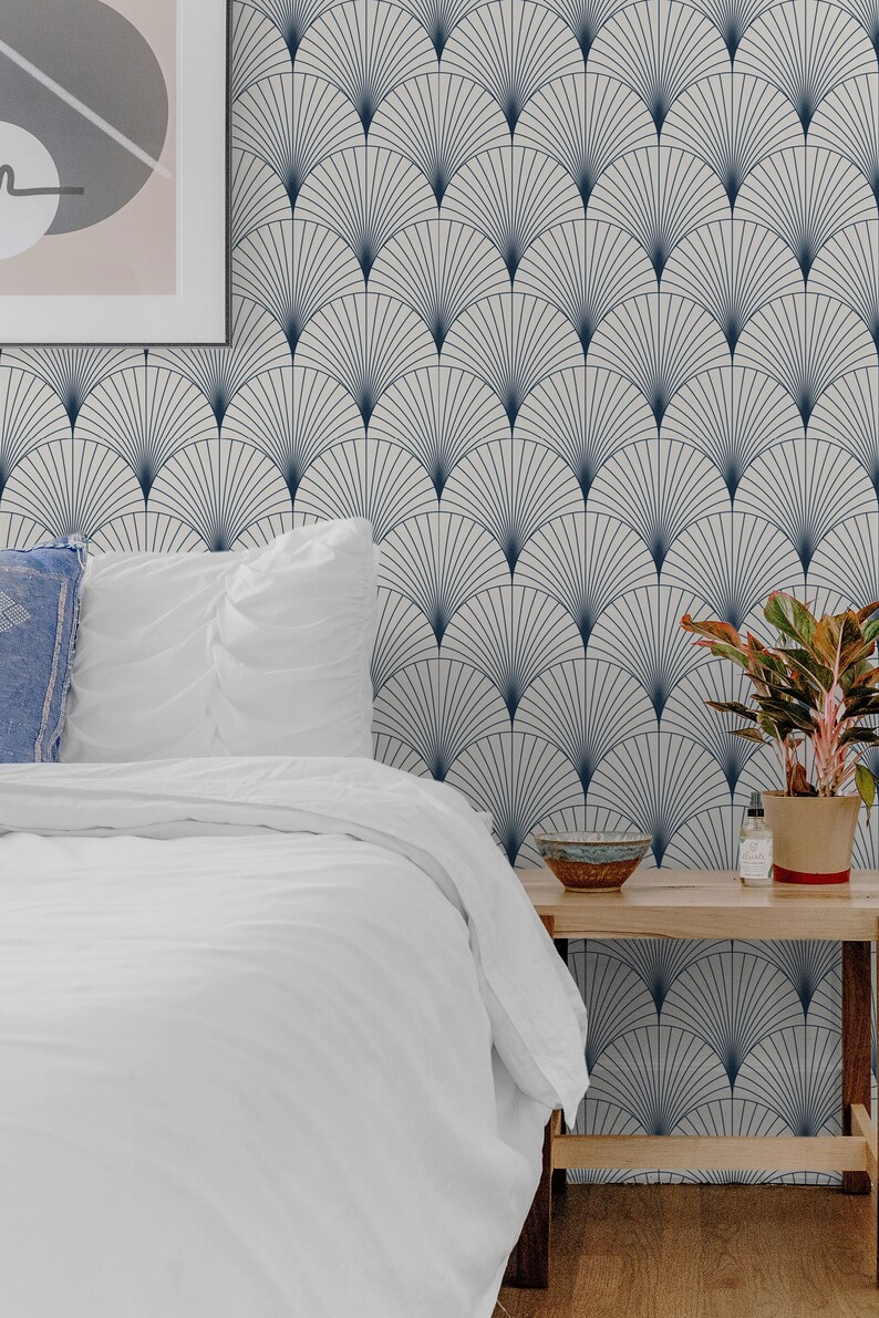 Ocean Scallop Wallpaper: Removable Peel and Stick Coastal Decor
