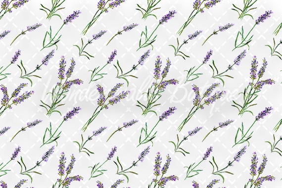 Flores de lavanda Acuarela / Fondo de pantalla extraíble / - Etsy México