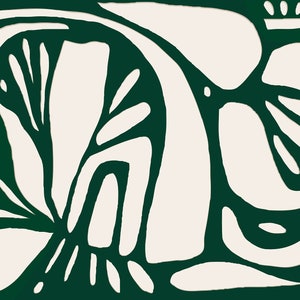 Peel and Stick Wallpaper - Removable Green Mural Wall Art