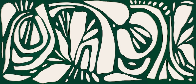 Peel and Stick Wallpaper - Removable Green Mural Wall Art
