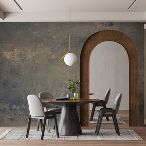 Modern Concrete Look Wallpaper, Peel and Stick (Removable, Grey Tone)