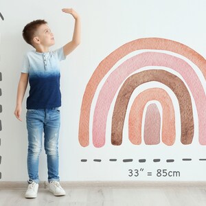 Heart Raindrop Wall Decal Rainbow Kids Room Art Large Removable Decal