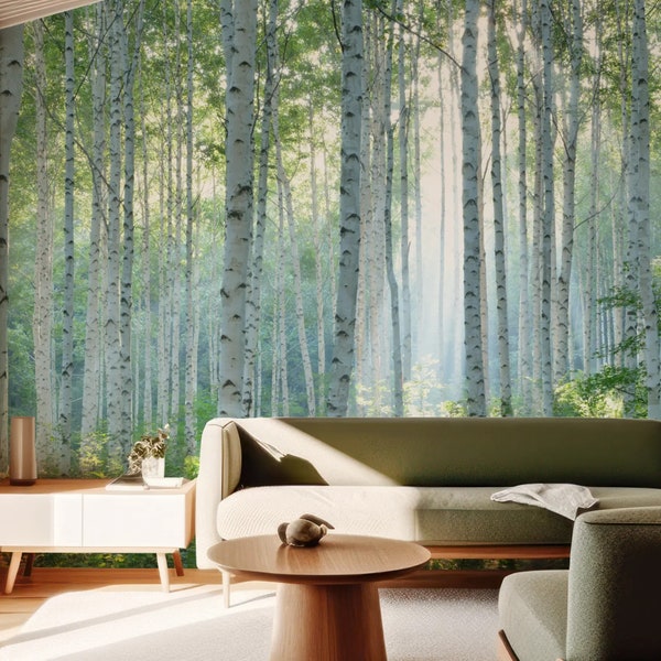 Large Wall Murals Forest - Etsy