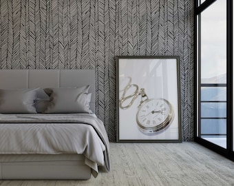 Herringbone Scandinavian | Removable Wallpaper | Self-adhesive | Temporary wallpaper #103