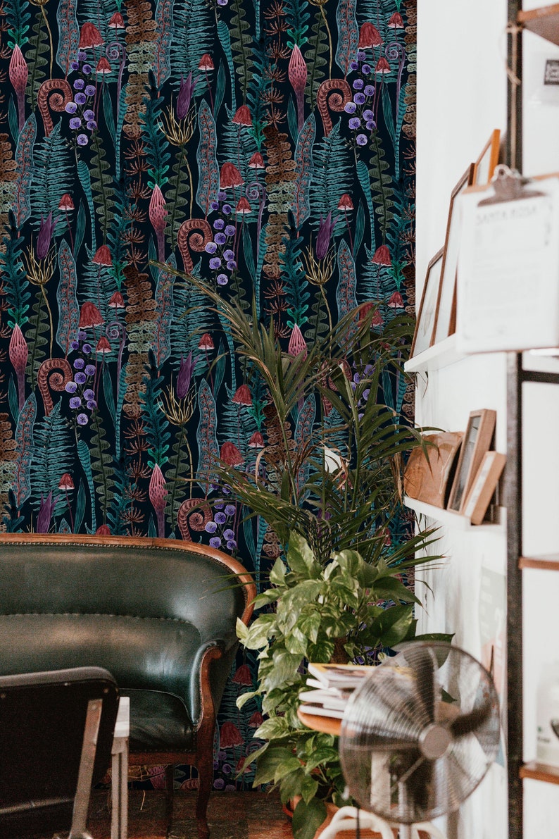 Abstract Under The Sea Wallpaper: Peel and Stick Ocean Mural