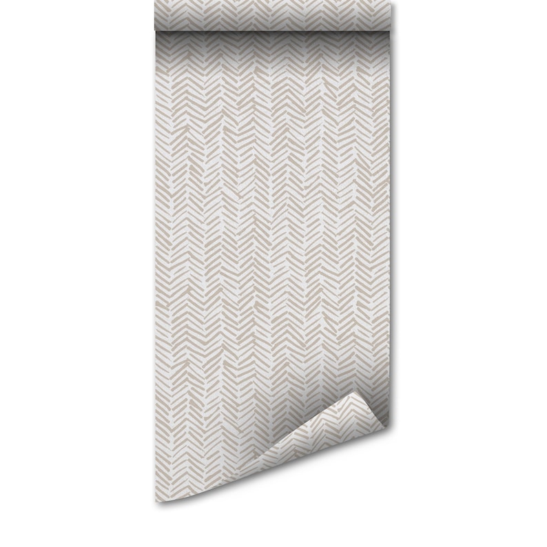 Modern Tribal Peel and Stick Wallpaper (Removable, Repositionable)