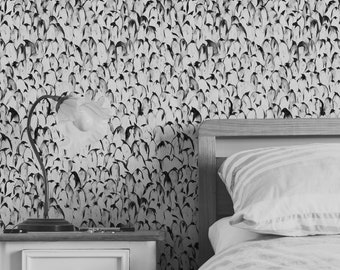 Penguin     | Penguin    Removable Wallpaper | Peel and Stick |  #3AC