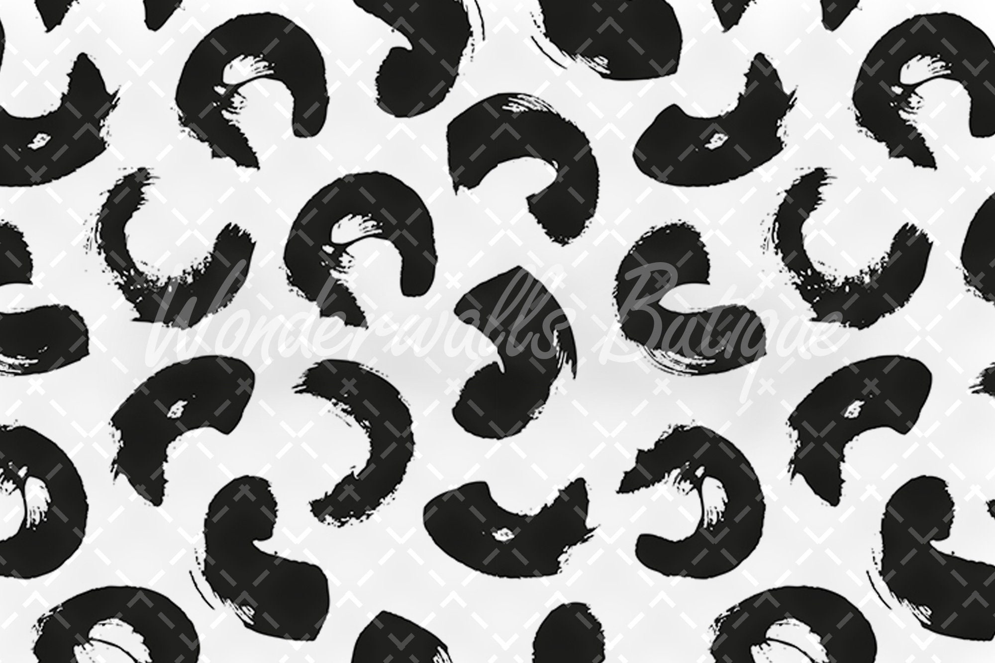 Black Brush Removable Wallpaper Self-adhesive Temporary | Etsy