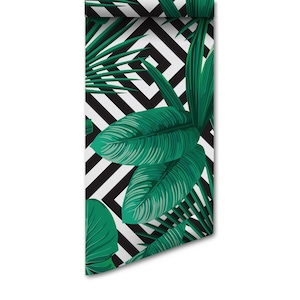 Tropical Palm Leaves Wallpaper (Removable, Peel and Stick)