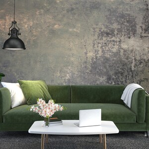 Modern Concrete Look Wallpaper, Peel and Stick (Removable, Grey Tone)