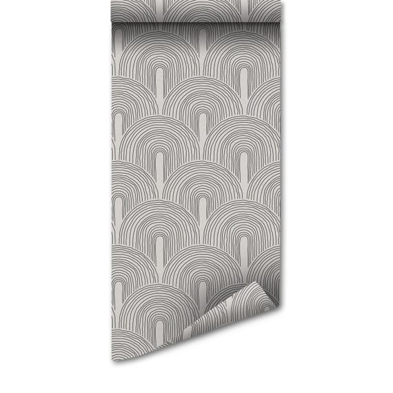 Removable Wallpaper: Elegant Line Art - Peel and Stick Design, Home Decor Gift, Smooth Matte Finish, Thick Durable Paper