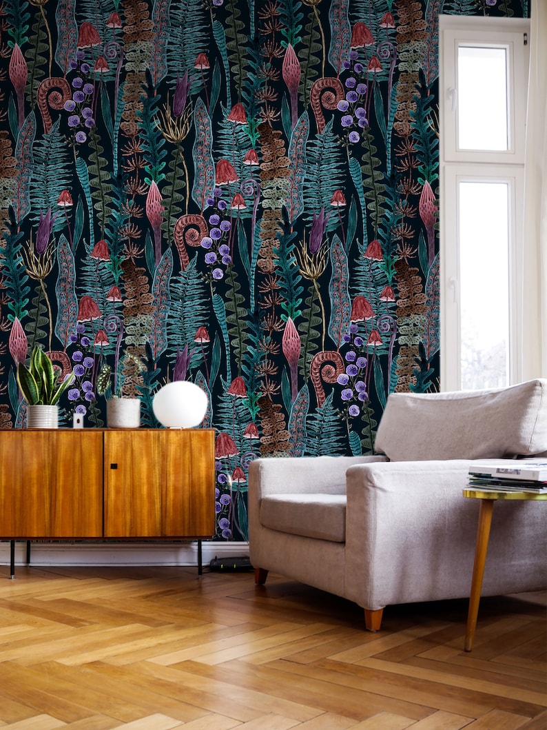 Abstract Under The Sea Wallpaper: Peel and Stick Ocean Mural