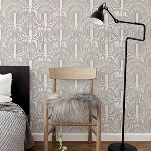 Removable Wallpaper: Elegant Line Art - Peel and Stick Design