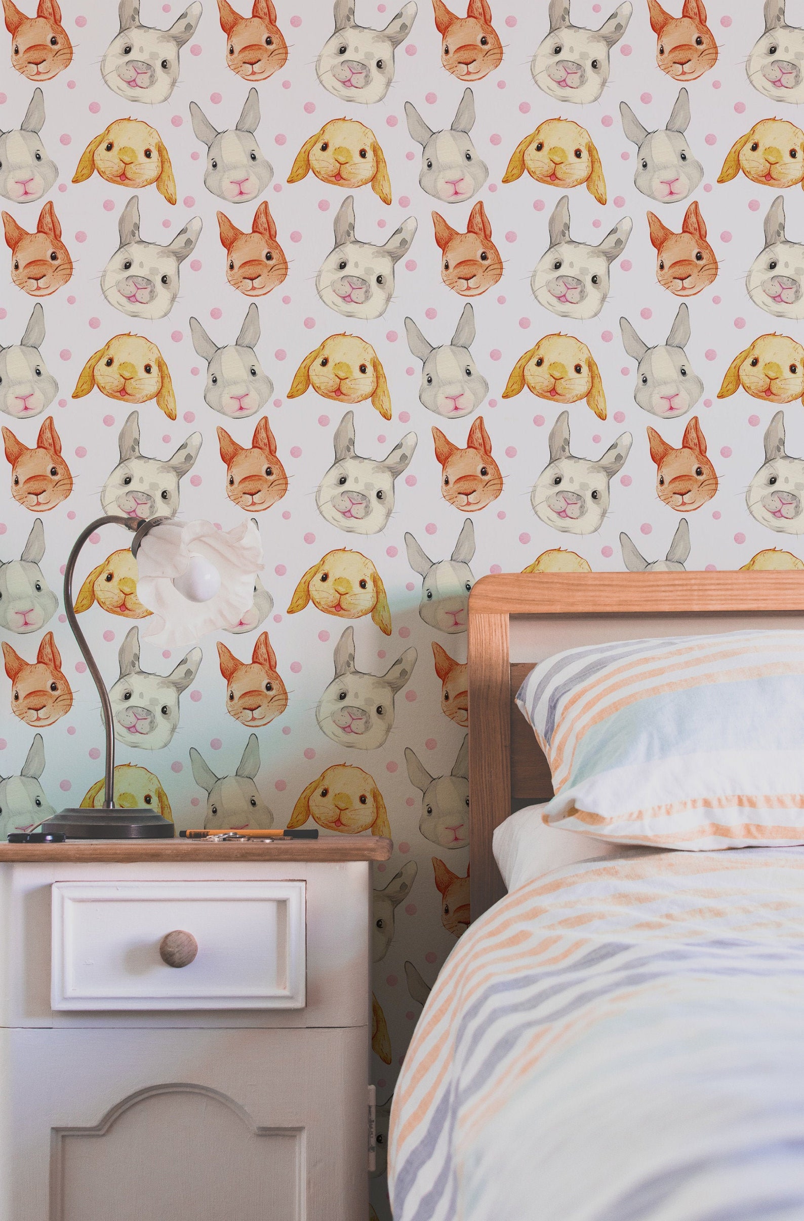 Rabbit Rabbit Removable Wallpaper Peel and Stick 153AC - Etsy