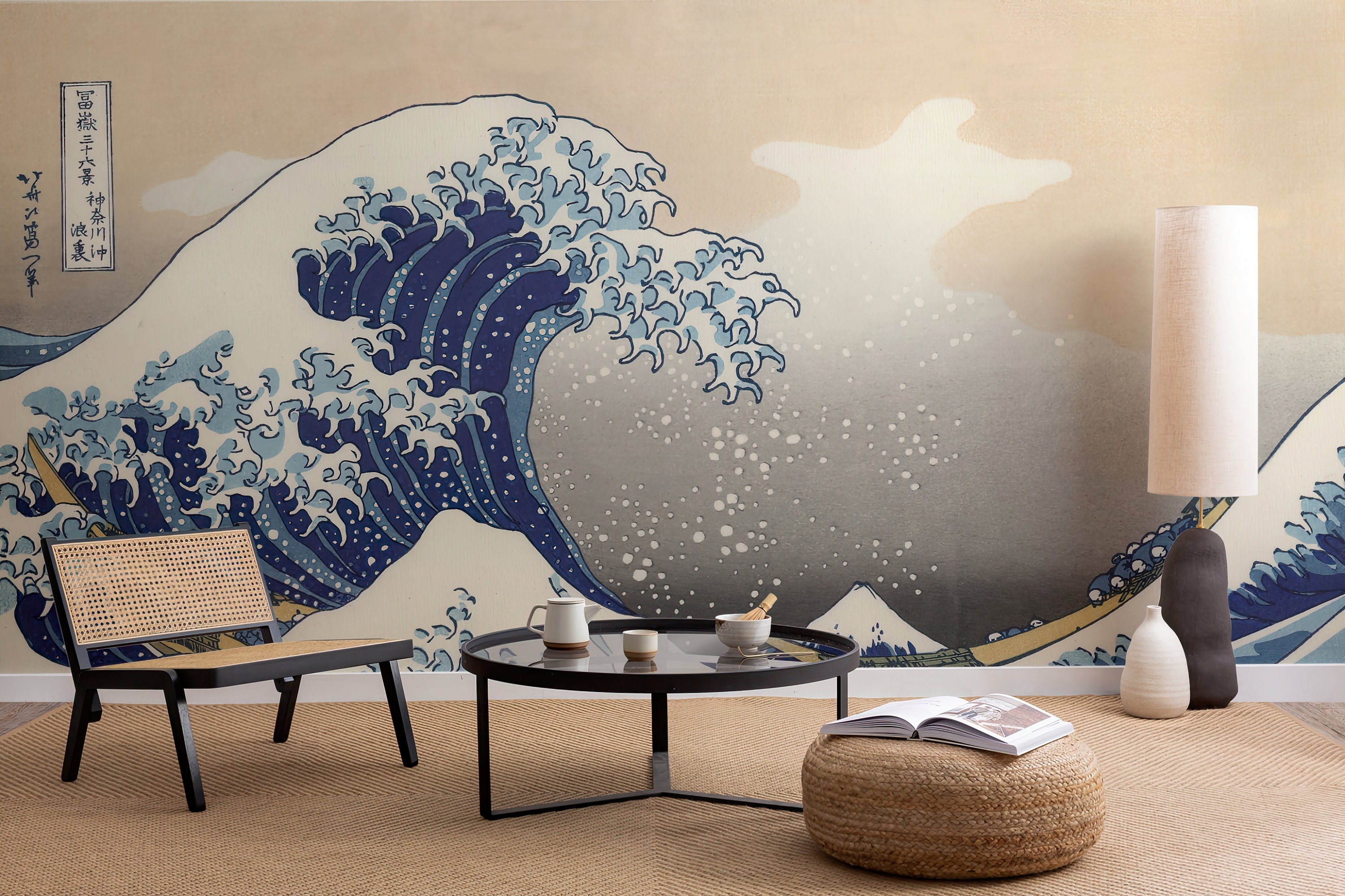 Wallpaper Crescent The Great Wave Off Kanagawa Plant World Tree  Background  Download Free Image