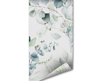 Eucalyptus Dream Wallpaper Mural Floral Peel and Stick - Nursery Wall Art, Botanical Decor