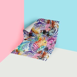 Watercolor Zebra Wallpaper - Removable Peel and Stick Design