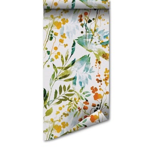 Abdrucke Kräuter-Tapete: Botanisches Wanddekor, von der Natur inspiriertes Design, umweltfreundlich, Vintage-Ästhetik für Heim- und Büroeinrichtung