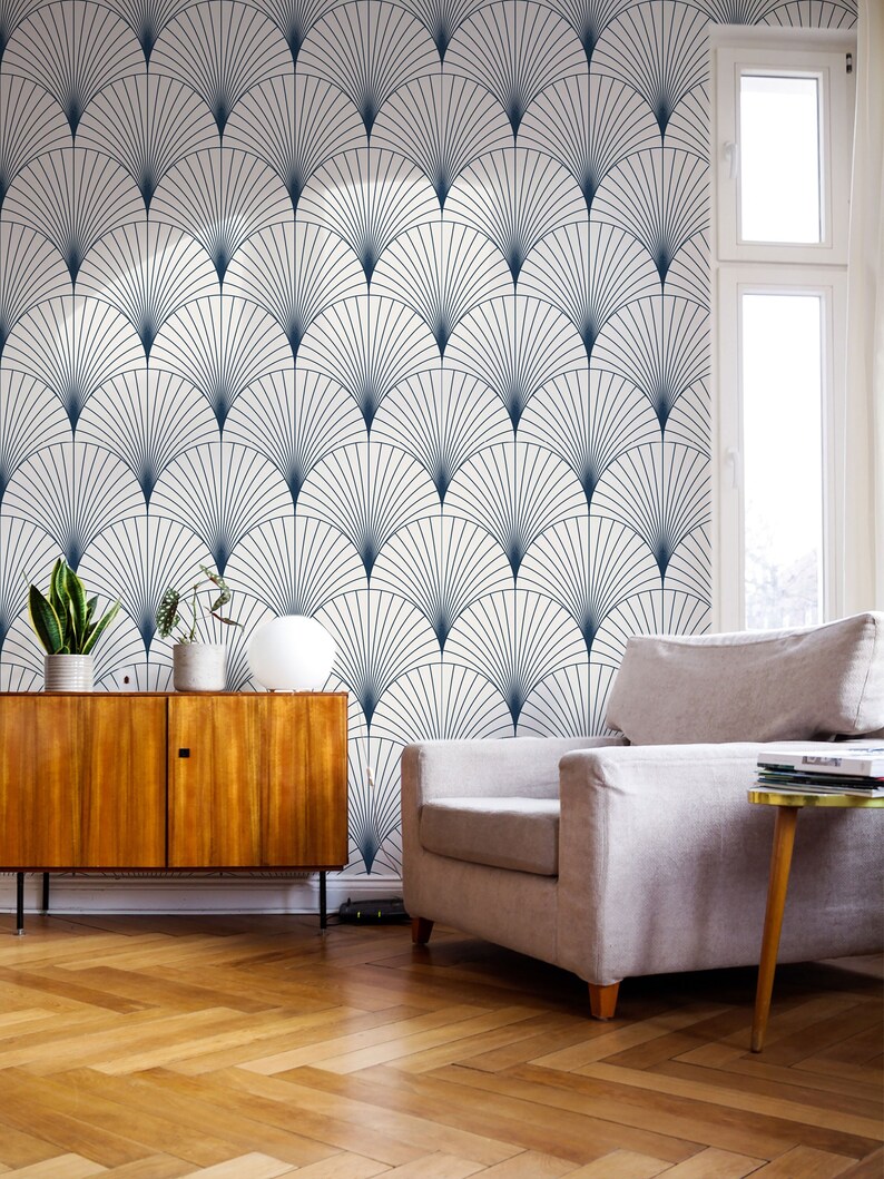 Ocean Scallop Wallpaper: Removable Peel and Stick Coastal Decor