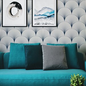 Ocean Scallop Wallpaper: Removable Peel and Stick Coastal Decor