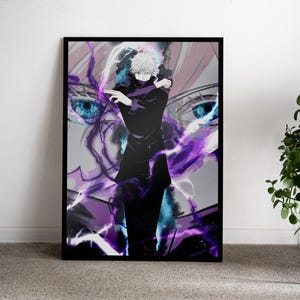 Gojo Satoru Wall Art: Jujutsu Kaisen Poster (Unframed Print)