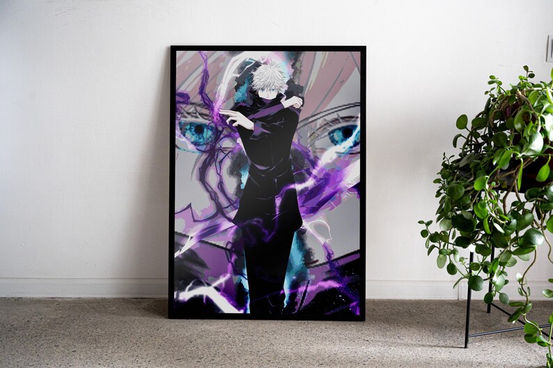Gojo Satoru Wall Art: Jujutsu Kaisen Poster (Unframed Print)