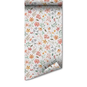 Spring Wildflower Wallpaper | Peel and Stick, Traditional