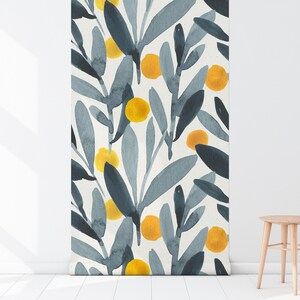 Removable Wallpaper: Painted Orange Scandinavian - Peel and Stick