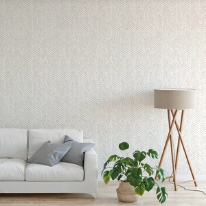 Modern Tribal Peel and Stick Wallpaper (Removable, Repositionable)