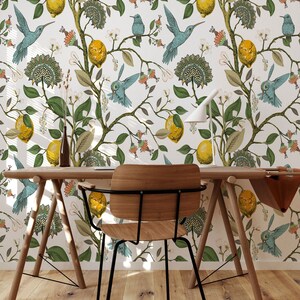 Peel and Stick Wallpaper: Scandinavian Vintage Pattern - Removable