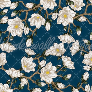 Dark Daisy Wallpaper Mural Moody Floral Peel and Stick