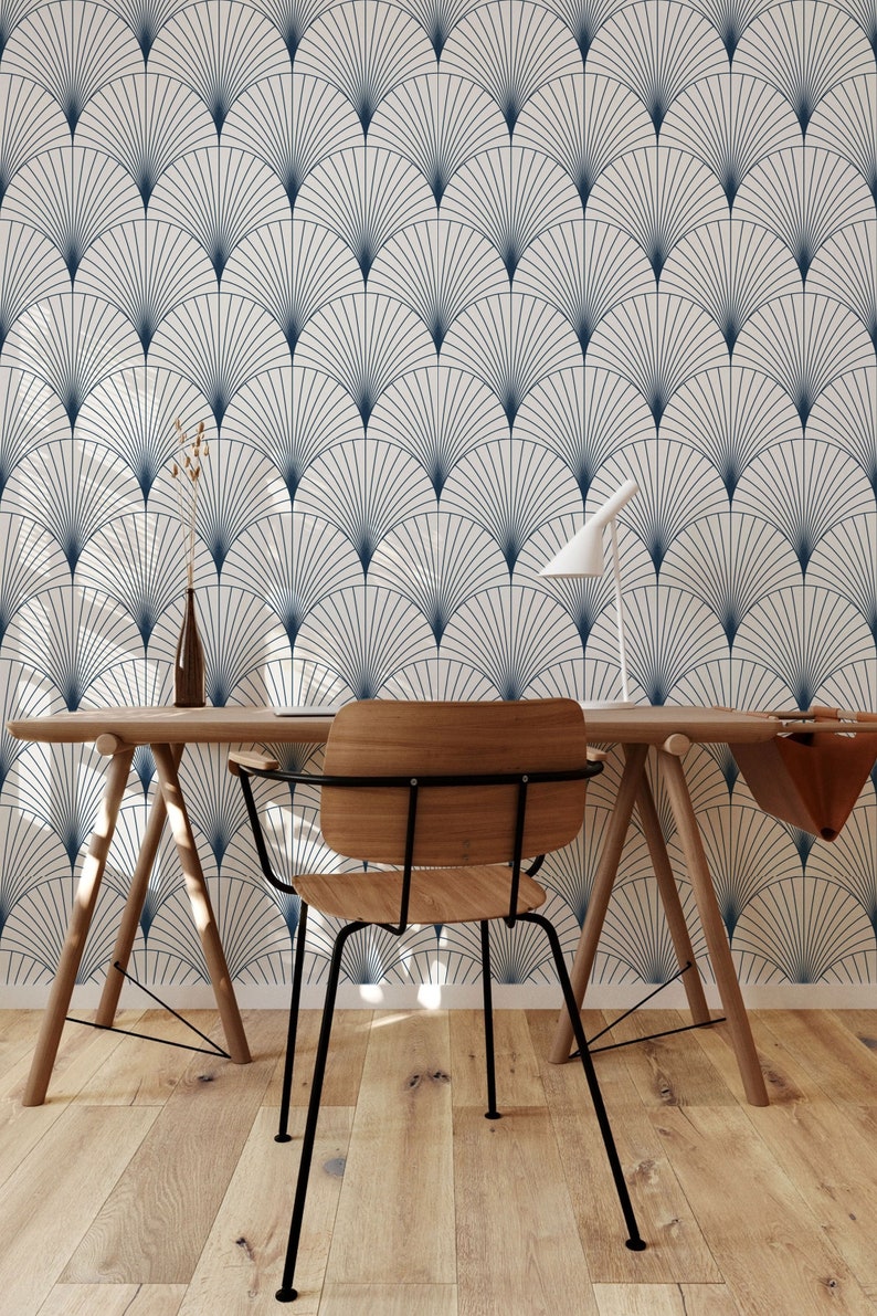 Ocean Scallop Wallpaper: Removable Peel and Stick Coastal Decor