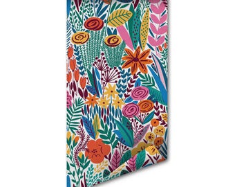 Removable Wallpaper: Scandinavian Minimalist Pattern (Peel and Stick) - Renter Wall Update, Shelf Liner Floral, Colorful Nursery