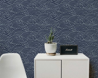 Dark Waves | Removable Wallpaper | Pattern #375