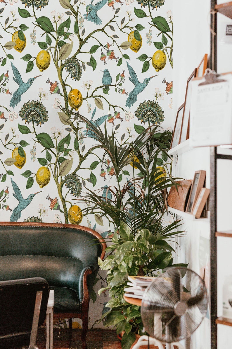 Peel and Stick Wallpaper: Scandinavian Vintage Pattern - Removable