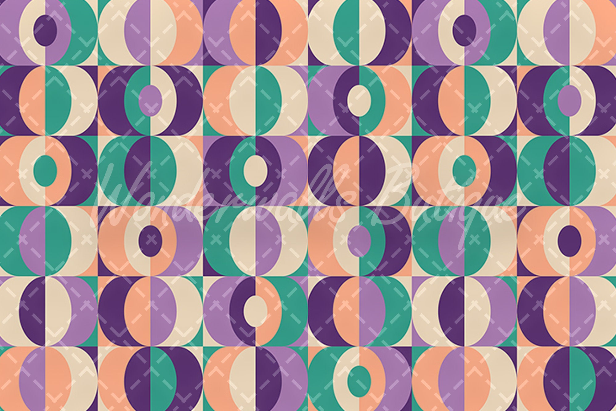 Vintage Geometric Removable Wallpaper Selfadhesive Etsy UK