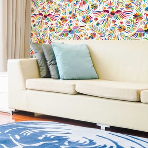 Colorful Mexican Birds Wallpaper Mural Peel and Stick