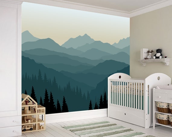 Mountain wall mural discount