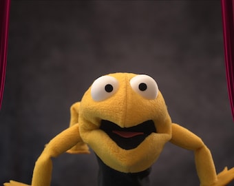 ¡Schnurbs! ¡Marionetas de tamaño reducido! Rana (amarilla)