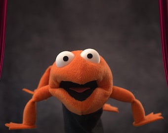 ¡Schnurbs! ¡Marionetas de tamaño reducido! Rana (naranja)