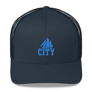 Manchester City FC Trucker Hat | Retro Football England Soccer Premier Cap