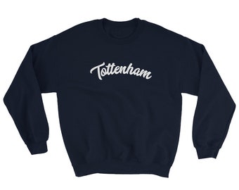 Tottenham Retro Script-sweatshirt | Voetbal Londen Engeland Vintage voetbalshirt