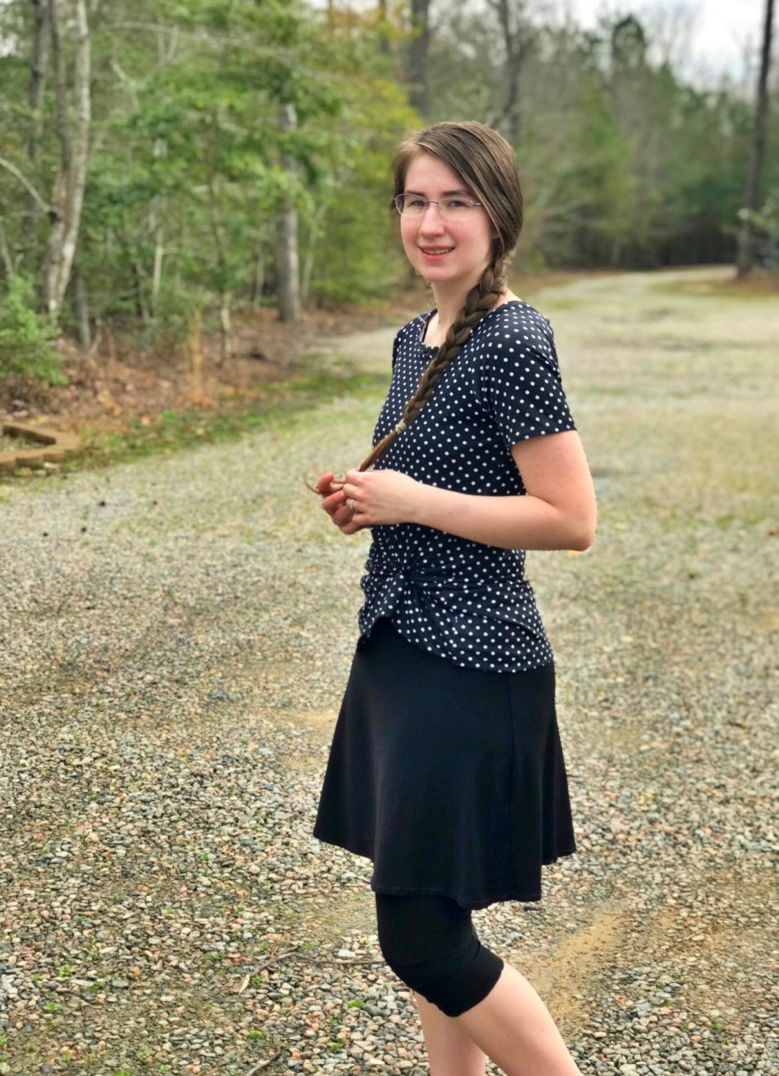 modest skirt with leggings