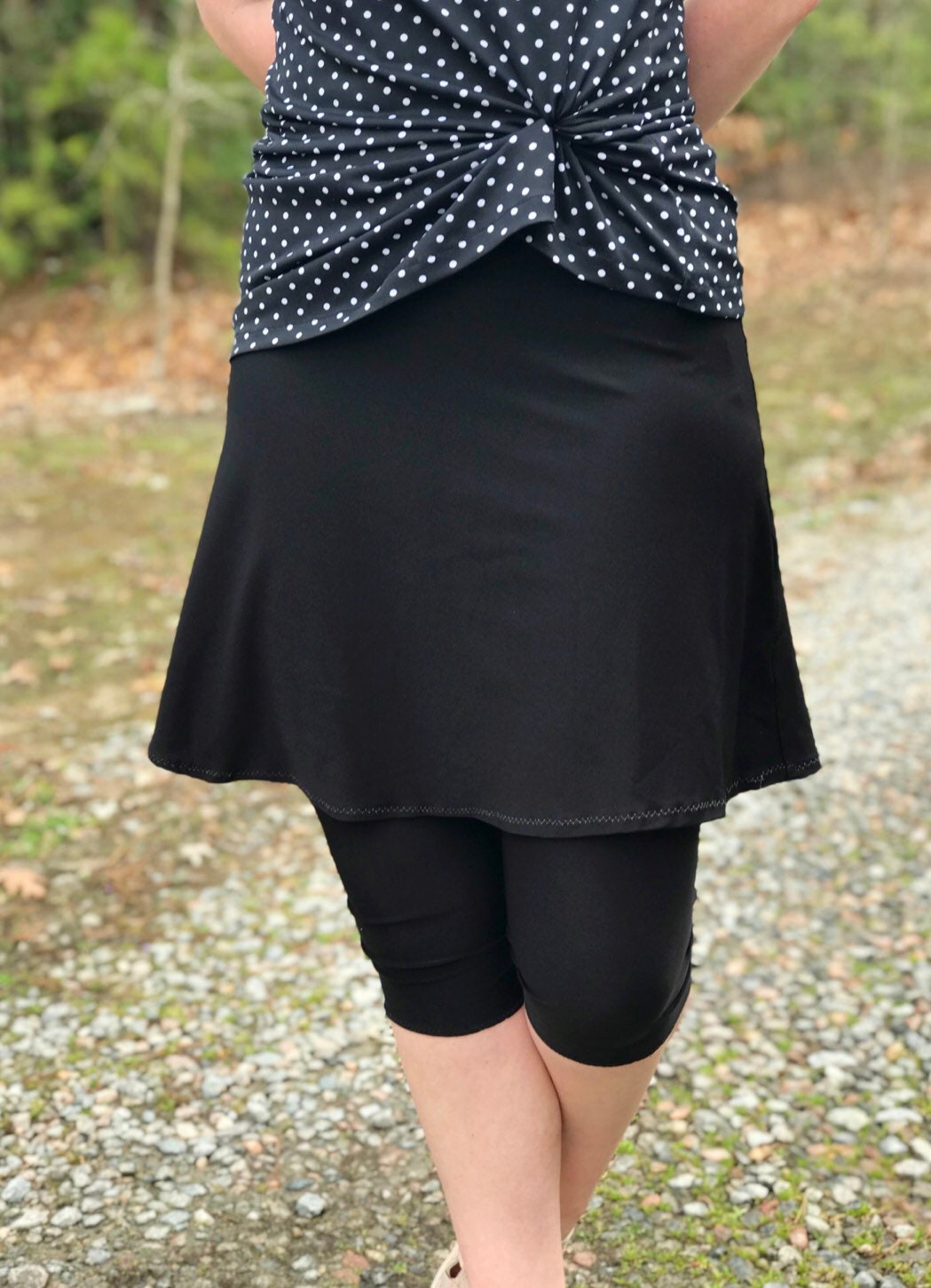 Custom Sewn Swim Skirt With Leggings Modest Skirted Leggings - Etsy