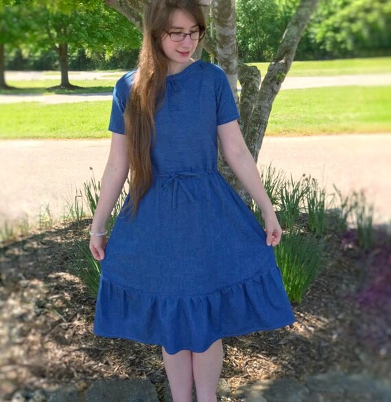 lightweight denim dress