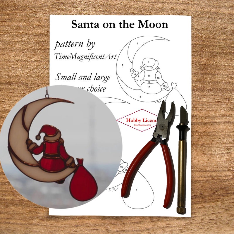 Christmas Stained Glass Patterns Etsy