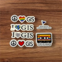 10pcs Geography Stickers Pack, Funny Travelers and Explorers Geography ...
