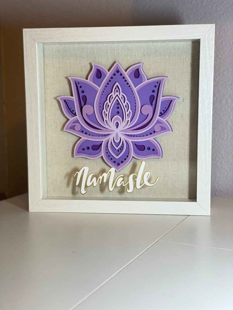 Purple Lotus Flower Wall Decor - Etsy