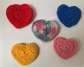 Handmade crochet gift secret pocket heart Eco wrap gift box bag pouch